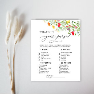 カラフルワイルドフラワー財布のゲームの中の何