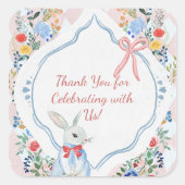 カラフルワンダーランド誕生日の魅惑のアリス スクエアシール (正面)