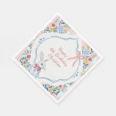 カラフルワンダーランド誕生日の魅惑のアリス スタンダードランチョンナプキン (角)