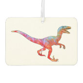 カラフルヴィクトラサイケデリックプター恐竜 カーエアーフレッシュナー (裏面)