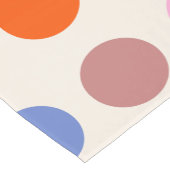 カラフルヴィンテージのジオメトリドット ショートテーブルランナー (コーナー)