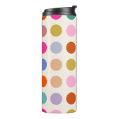 カラフルヴィンテージのジオメトリドット タンブラー (回転左)