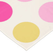 カラフルヴィンテージのジオメトリドット テーブルクロス (アングル)