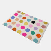 カラフルヴィンテージのジオメトリドット ドアマット (アングル)