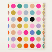 カラフルヴィンテージのジオメトリドット プランナー手帳 (裏面)