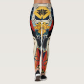 カラフルヴィンテージア日本のートアジおもしろいアトレンディー レギンス (裏面)