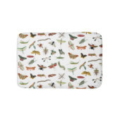 カラフルヴィンテージイラストレーション模様 バスマット (正面)