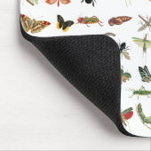 カラフルヴィンテージイラストレーション模様 マウスパッド (コーナー)