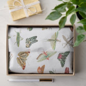 カラフルヴィンテージイラストレーション模様 薄葉紙 (ギフト)