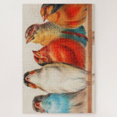 カラフルヴィンテージイラストレーション ジグソーパズル (縦)