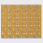 カラフルヴィンテージオーナメント ラッピングペーパー (フラット)