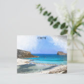 カラフルヴィンテージクレタ絵を描ギリシャ ポストカード (スタンド正面)