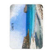 カラフルヴィンテージクレタ絵を描ギリシャ マグネット (縦)