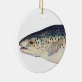 カラフルヴィンテージサケイラストレーション セラミックオーナメント (右)