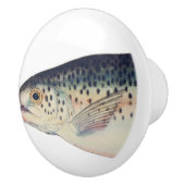 カラフルヴィンテージサケイラストレーション セラミックノブ (右)