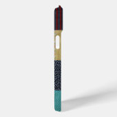 カラフルヴィンテージスタイルパッチワーク生地 Case-Mate iPhoneケース (裏面 / 右)