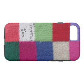 カラフルヴィンテージスタイル編パッチワーク広場 Case-Mate iPhoneケース (裏面(横))