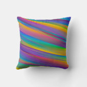 カラフルヴィンテージスペクトル波 | クッション (裏面)