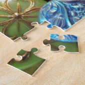 カラフルヴィンテージチェコガラス裁縫ボタン ジグソーパズル (側面)