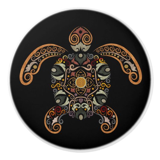 カラフルヴィンテージデザイン セラミックノブ (正面)