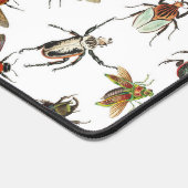 カラフルヴィンテージバグとカブトムシのパターン デスクマット (コーナー)