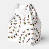 カラフルヴィンテージバグとカブトムシのパターン フェイバーボックス (裏面サイド)