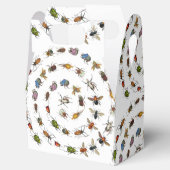 カラフルヴィンテージバグとカブトムシのパターン フェイバーボックス (オープン)