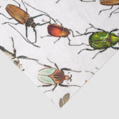 カラフルヴィンテージバグとカブトムシのパターン 薄葉紙 (詳細)