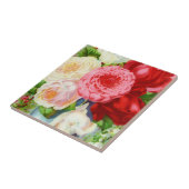 カラフルヴィンテージバラ タイル (側面)