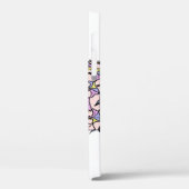 カラフルヴィンテージパイナップルイラストレーション。 Case-Mate iPhoneケース (裏面 / 左)