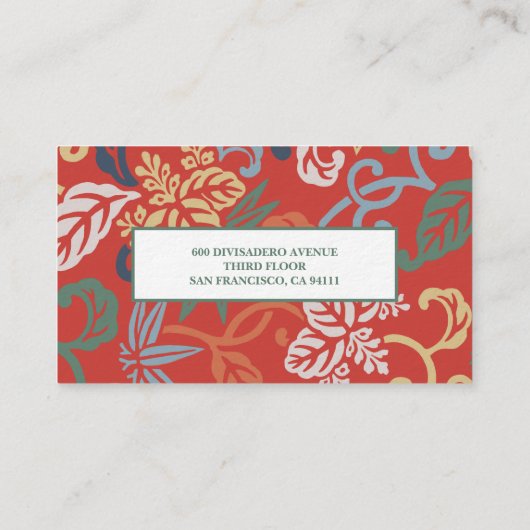 カラフルヴィンテージパターン名刺 名刺 (裏面)