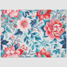 カラフルヴィンテージファブリックアートティッシュペーパー 薄葉紙