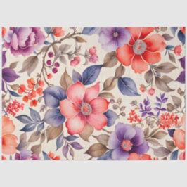 カラフルヴィンテージファブリックアートティッシュペーパー 薄葉紙