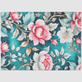 カラフルヴィンテージファブリックアートティッシュペーパー 薄葉紙