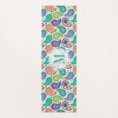 カラフルヴィンテージペイズリーパターン ヨガマット (裏面)