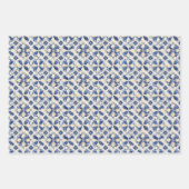 カラフルヴィンテージポルトガル語:芸術的デザイン ラッピングペーパーシート (正面3)