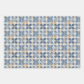 カラフルヴィンテージポルトガル語:芸術的デザイン ラッピングペーパーシート (正面2)