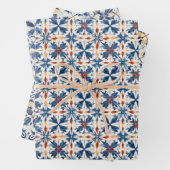 カラフルヴィンテージポルトガル語:芸術的デザイン ラッピングペーパーシート (インサイチュ)