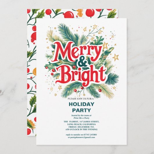 カラフルヴィンテージメリーとBright Christmasパーティー (正面/裏面)