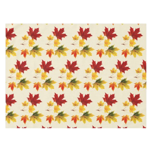 カラフルヴィンテージメー葉プル テーブルクロス (正面(横))