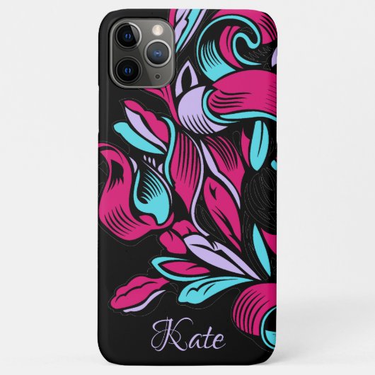 カラフルヴィンテージリパーソナライズされたボンiPhoneケース Case-Mate iPhoneケース (裏面)