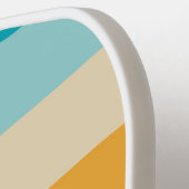 カラフルヴィンテージレインボーパーソナライズされたウ ピックルボールラケット (左詳細)