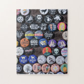 カラフルヴィンテージレトロバッジコレクション ジグソーパズル (縦)