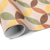 カラフルヴィンテージレトロミッドセンチュリーモダン ラッピングペーパー (ロールコーナー)