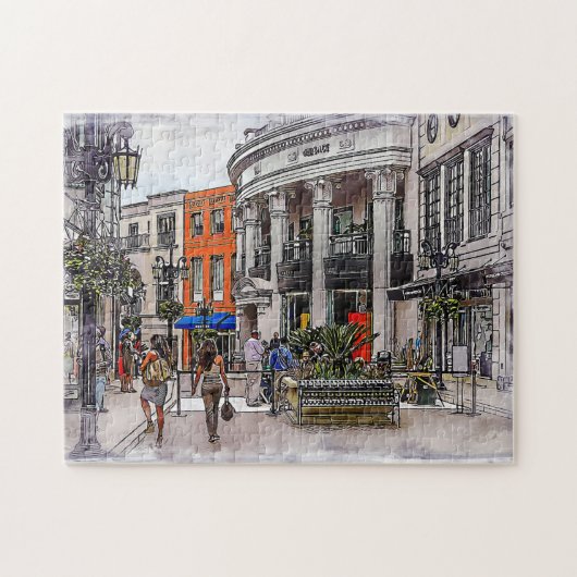 カラフルヴィンテージロマンスガーリー旅行 ジグソーパズル (横)