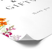 カラフルヴィンテージワイルドフラワーカード&ギフト ポスター (角)