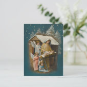 カラフルヴィンテージ出生シーンカード ポストカード (スタンド正面)