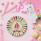 カラフルヴィンテージ回パーソナライズされた路パーティープレート ペーパープレート (パーティー)