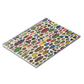 カラフルヴィンテージ図解入りの、写真付きの甲虫 ノートブック (左側)