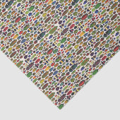 カラフルヴィンテージ図解入りの、写真付きの甲虫 薄葉紙 (詳細)